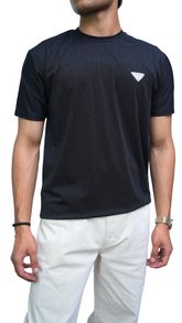 Men's prada texture black Imported T-Shirt